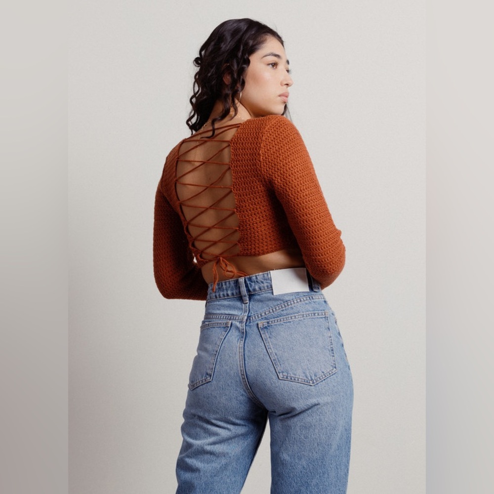 Open Back Knit Sweater
